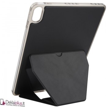 Dirbtinės odos nugarėlė su sulankstomu magnetiniu laikikliu - juodas (Oneplus Pad 3) Dirbtinės odos nugarėlė su sulankstomu magnetiniu laikikliu - juodas (Oneplus Pad 3)